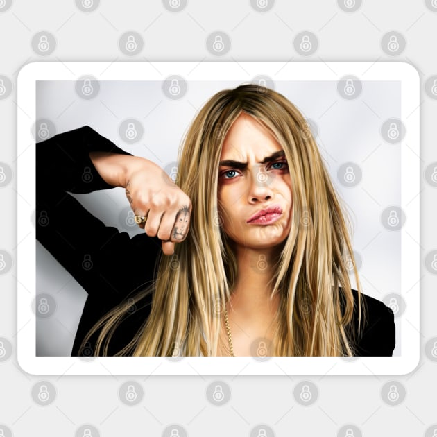 Cara Delevingne Sticker by JinsungLim